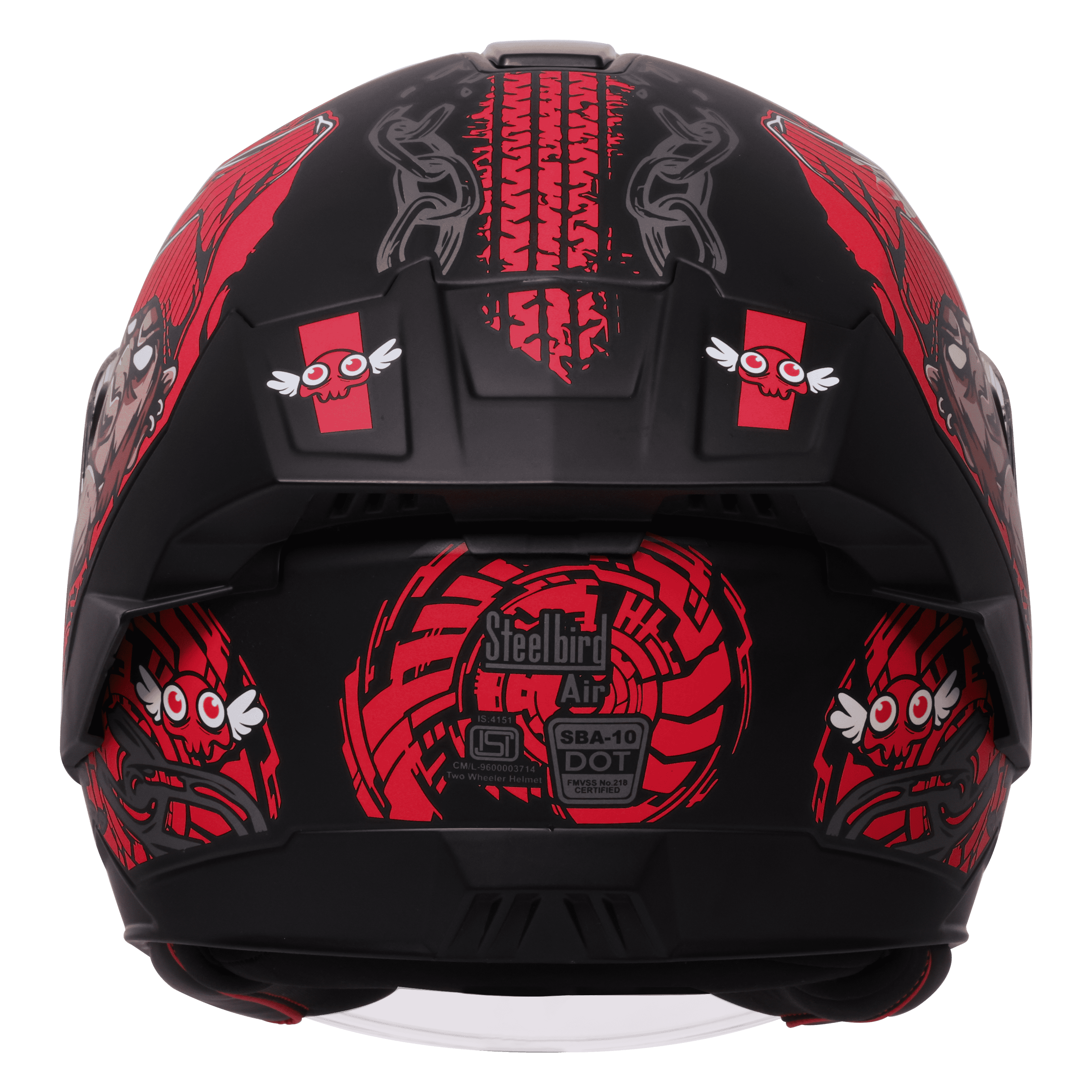 SBA-10 ISS MAD APE MAT BLACK WITH RED